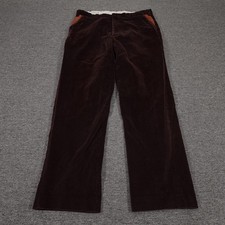 Orvis Pants Mens 36x32 Brown Corduroy Chino Classic Fit Straight Leg Casual