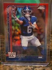 2025 Topps Chrome Football Red, White, Blue Jaxson Dart Rookie #332