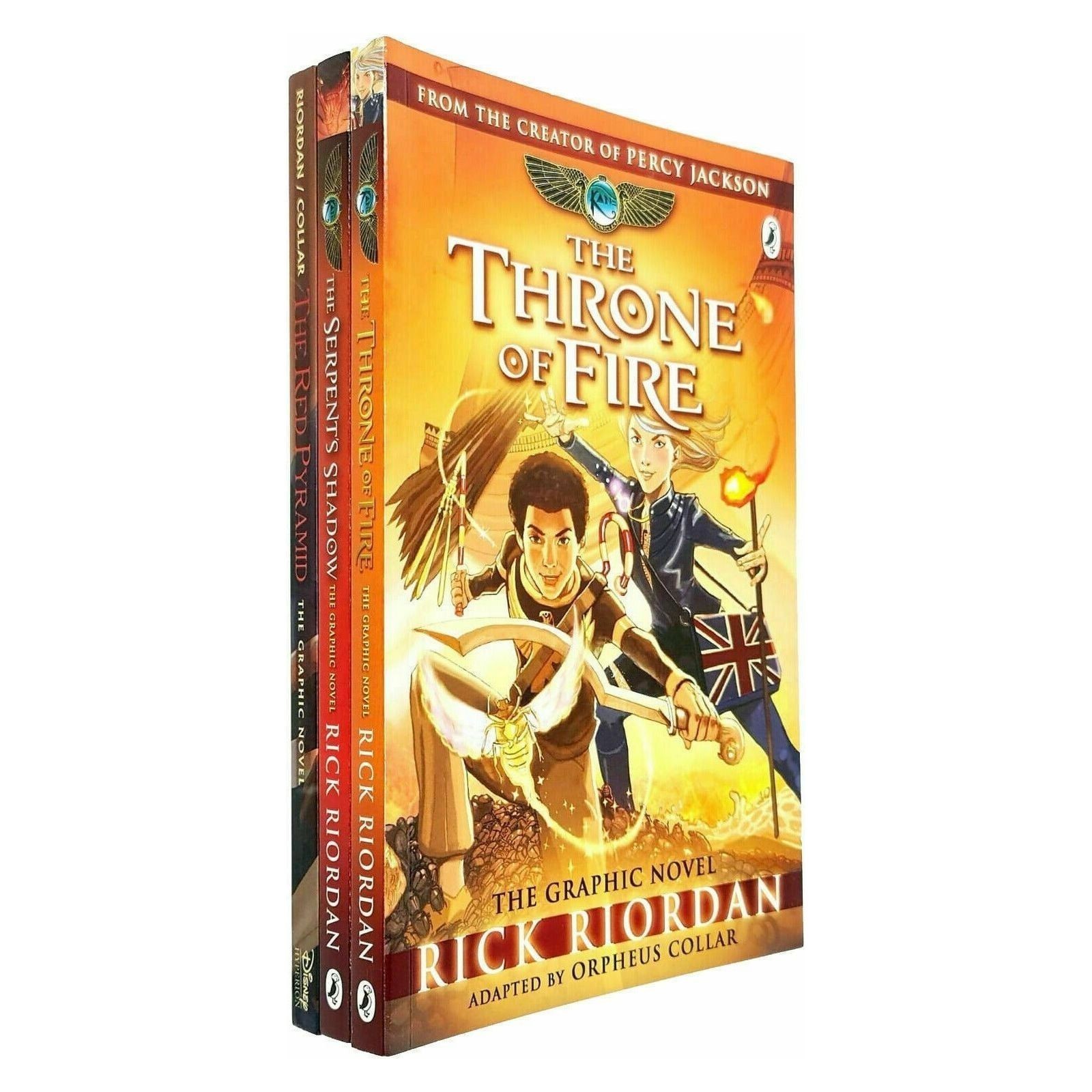 The Kane Chronicles Graphic Novels 3 Books Set By Rick Riordan - Paperback