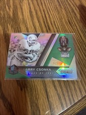 2017 Panini Prizm Larry Csonka Hall Of Fame Green Prizm SP #25 Dolphins 