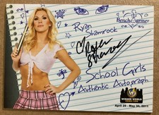 2011 BENCHWARMER RYAN SHAMROCK SCHOOL GIRLS AUTHENTIC AUTOGRAPH CARD AUTO