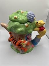 Disney Winnie the Pooh Ceramic Tea Pot Houston Harvest Tigger Piglet