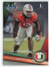 2023 Bowman Chrome University 1st Bowman Jahfari Harvey RC Miami #25