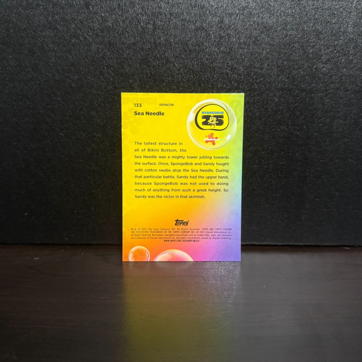 2025 SpongeBob Topps Chrome #133 “Sea Needle” Refractor | eBay
