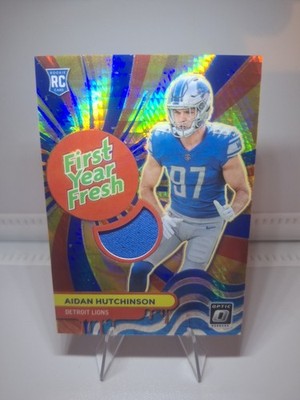 2022 Panini Donruss Optic - First Year Fresh Aidan Hutchinson #FYF-AH Blue Hyper