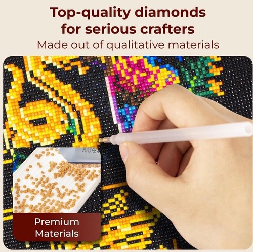 Diamond Painting Art Kit Harry Potter Hogwarts Crest Symbol New - Picture 4 of 5