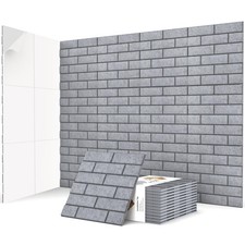 ArtVivid 12Pack Acoustic Wall Panels, 12" 12" 0.4" Self-Adhesive 3D Br