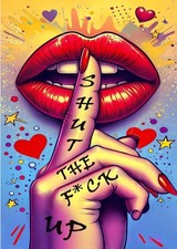 Pop Art Lips Diamond Art Kits for Adults,DIY 5D Diamond Painting Kits for Beg