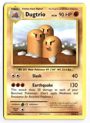 Dugtrio - EVO #56/108 XY - Evolutions Rare Normal LP