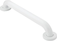Glacier White Bathroom Safety 24-Inch Shower Grab Bar W/ Concealed Screws