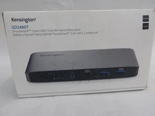 NEW IN BOX KENSINGTON THUNDERBOLT 3 & USB-C DUAL 4K DOCKING STATION SD2480T DOCK