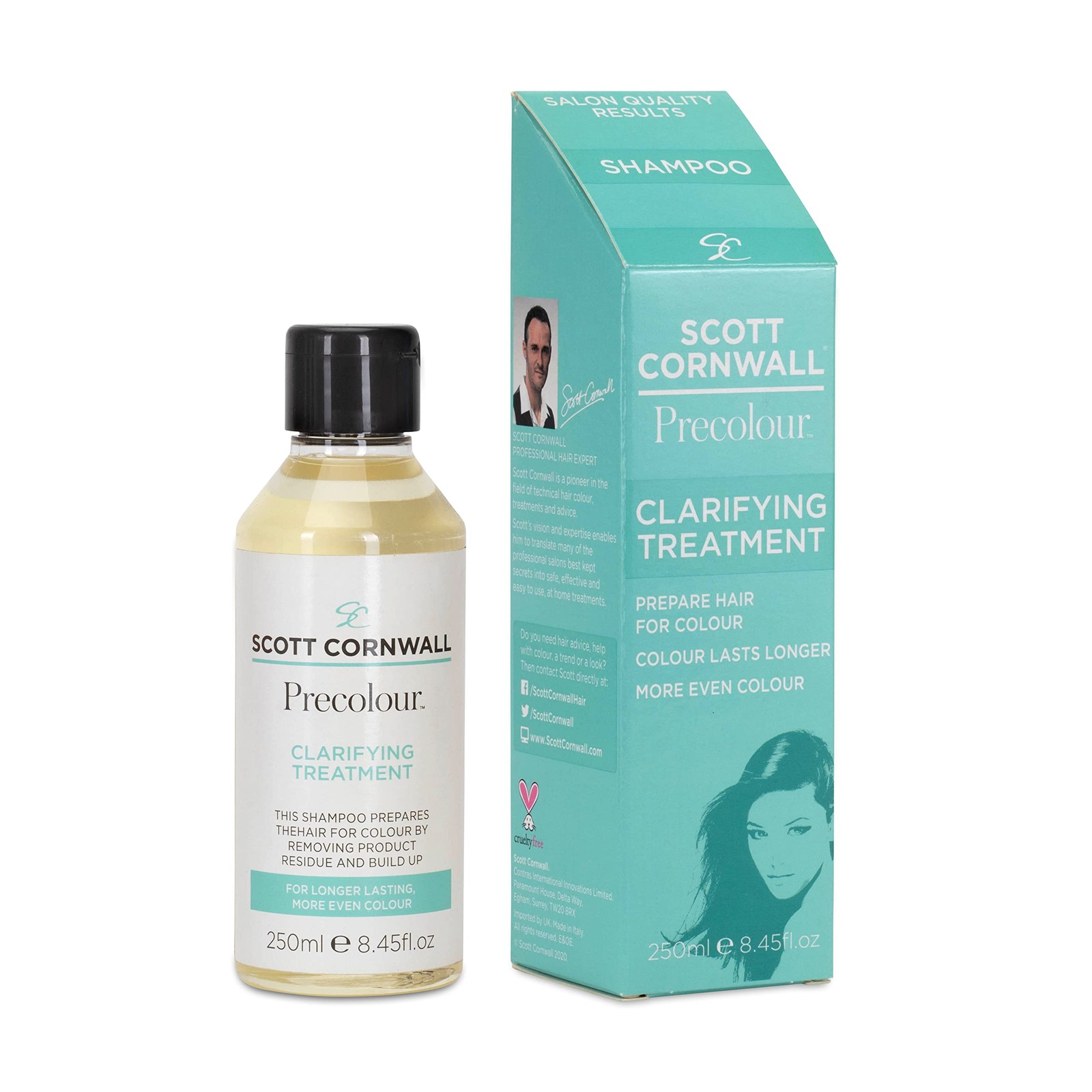 Scott Cornwall PreColour Clarifying Shampoo Treatment with 250 ml (Pack of 1)