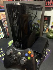 XBOX 360 S 250GB Black Tested 1 Controller, Power Block Nice Bundle