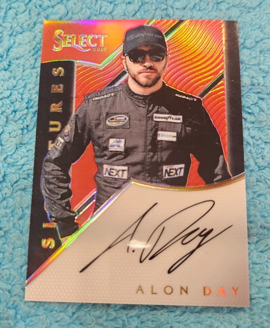2017 Panini Select NASCAR Signatures RED Alon Day 24/25 S-AD