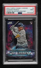 2022 Cosmic Chrome Black Eclipse Refractor 1/10 Wander Franco PSA 9 Rookie RC