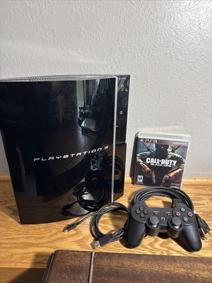 Sony PlayStation 3 Fat PS3 80GB Black Console Gaming System CECHK01 Controller