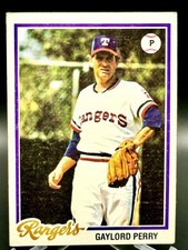 1978 Topps Gaylord Perry Texas Rangers #686