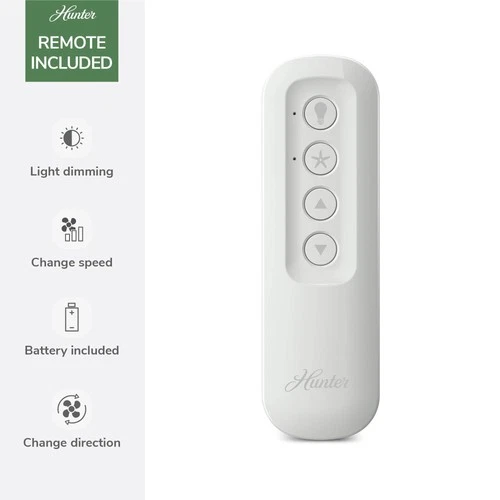 30" Hunter Brookside Matte Black LED Fandelier - Picture 8 of 10