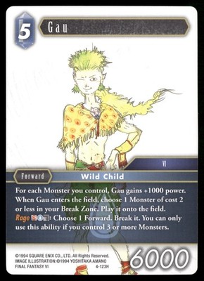 Gau 4-123H Opus IV NM Final Fantasy TCG