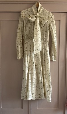 Vanessa Seward Cream Giulia Dress Size 34 UK 8 Cotton/Silk