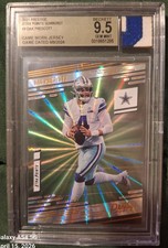 2021 Panini-Prestige Football Sunburst Xtra Points Dak Prescott #9, BSG 9.5