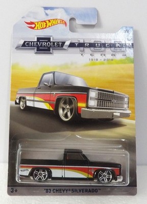 Hot Wheels 83 Chevy Silverado 100 Year Anniversary Very Nice Ships in a Protecto