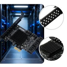 8 Port SATA 3.0 PCI Express Expansion Card PCI-E Controller 6G Adapter for HDDzk