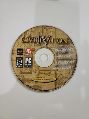 Sid Meier's Civilization IV 4 Instruction Manuals (PC Game) Disc Only