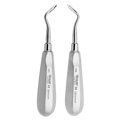 Dental Elevators Set of 2 Pcs 79 & 80 | Premium Stainless Steel Tooth Extraction