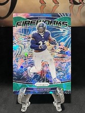 2024 Panini Prizm Derrick Henry #10 Green Ice Prizm Fireworks Baltimore Ravens