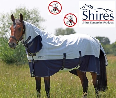 SHIRES TEMPEST SOMMER SCHILD TEPPICH Fliegen & UV Schutz Atmungsaktiv Netz 6'3''