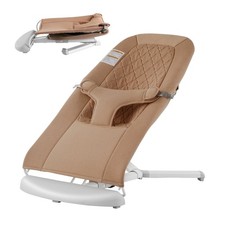 Baby Bouncer, Folding Bouncer Seat for Babies 0-9 Months, Newborn Bouncer Chair
