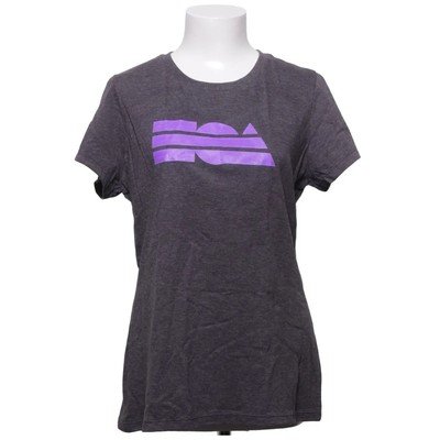 District, T-shirt, Größe: L, Grau/Lila, Baumwolle/Polyester, Print, Damen #vNI