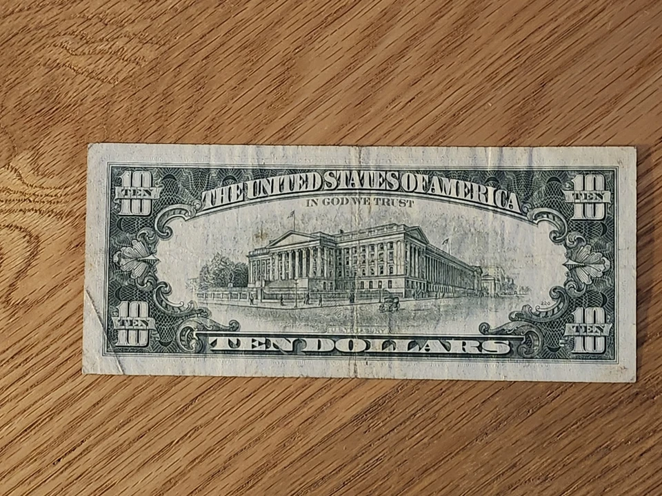 1974 $10 "STAR NOTE" BOSTON DISTRICT A06013868* - Image 2 of 4