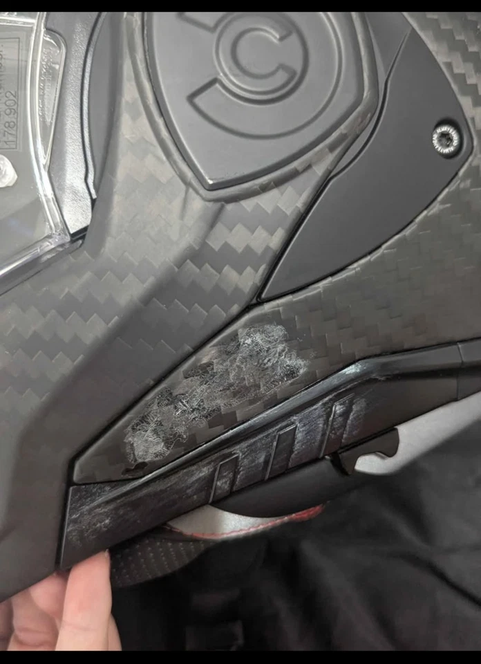 LS2 Advant X Carbon Modular Motorcycle Helmet Solid Matte Carbon Large - Image 2 of 4