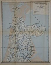 Landkarte/Kampf Plan ~ Allgemeine Map Of North Holland Während Campaign Von 1799