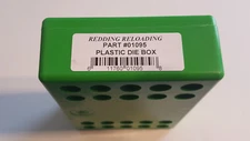 01095 REDDING GREEN PLASTIC DIE STORAGE BOX - NEW - FREE SHIP