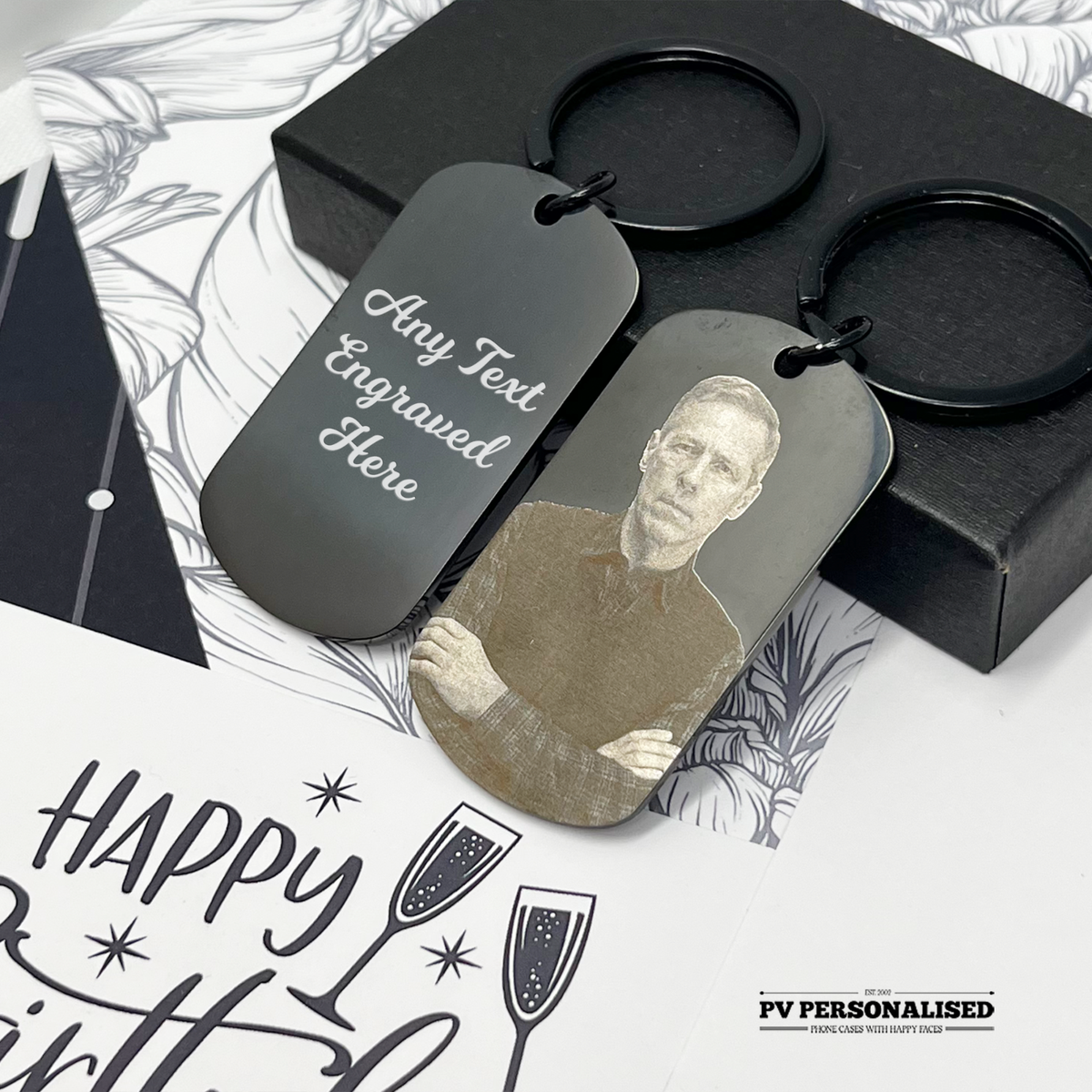 Personalized Photo Keyring - In Loving Memory Personalized Photo Keyring - In Loving Memory