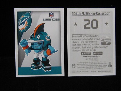 2014    Rush Zone  Miami Dolphins  Panini Sticker  #20