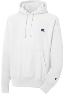 white champion hoodie men's medium