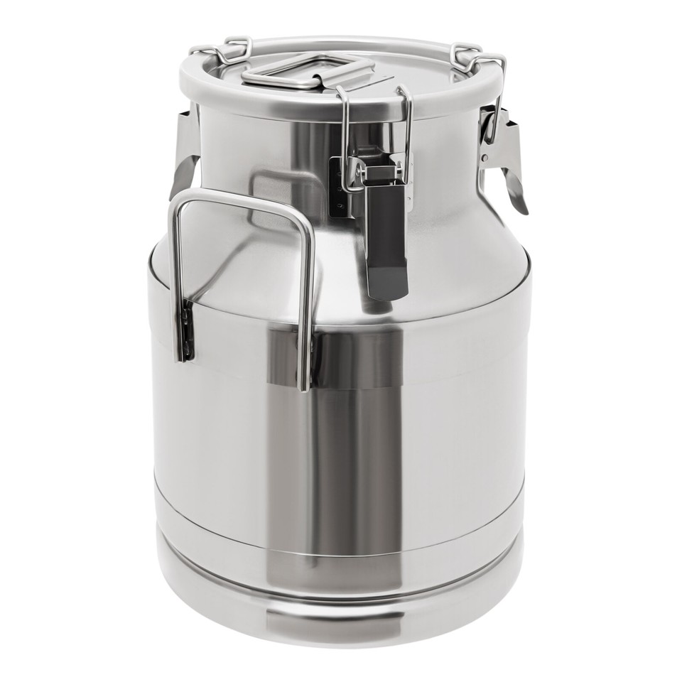 10 Liter Round Stainless Steel Milk Storage Can Milk Jug Transport