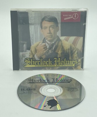 Vintage Sherlock Holmes Consulting Detective Vol 1, PC MS-DOS CD-ROM Game