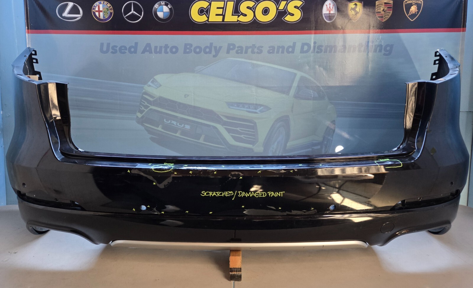 2017 - 2022 MASERATI LEVANTE Q4, SQ4 GRANLUSSO REAR BUMPER COVER OEM USED