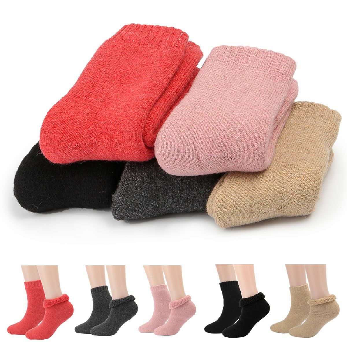 Generisch Meine Bestellungen Black Of Friday 2024 Kuschelsocken Damen Winter -gefütterte Wollsocken Mit Lammmotiv Gemütlich Schwer Thermo-Stiefelsocken Flauschige 10 Euro Artikel