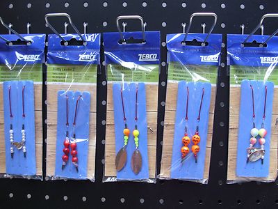 5 Pack a´2 Stück Zebco Flatty Leader 1 bis 5 Plattfisch-Brandungsvorfach Flunder