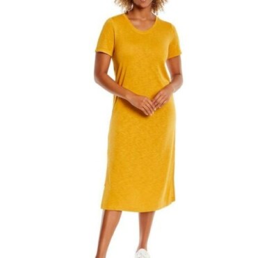 Jessica Simpson Ladies' Midi Dress, Yellow L Large | eBay