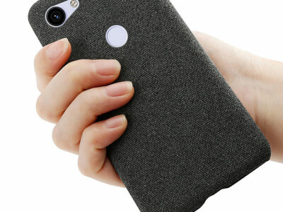 Google Pixel 3 A Stoffhüllen Stoffhülle Ultra Hell Dunkelgrau