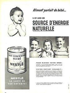 Publicite Advertising 118 1958 Lait Concentre Sucre Nestle Bebe Ebay