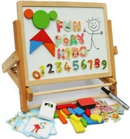 Toys Of Wood Oxford Wooden Easel Foldable Table Top Double Sided Magnetic... Toys Of Wood Oxford Wooden Easel Foldable Table Top Double Sided Magnetic...