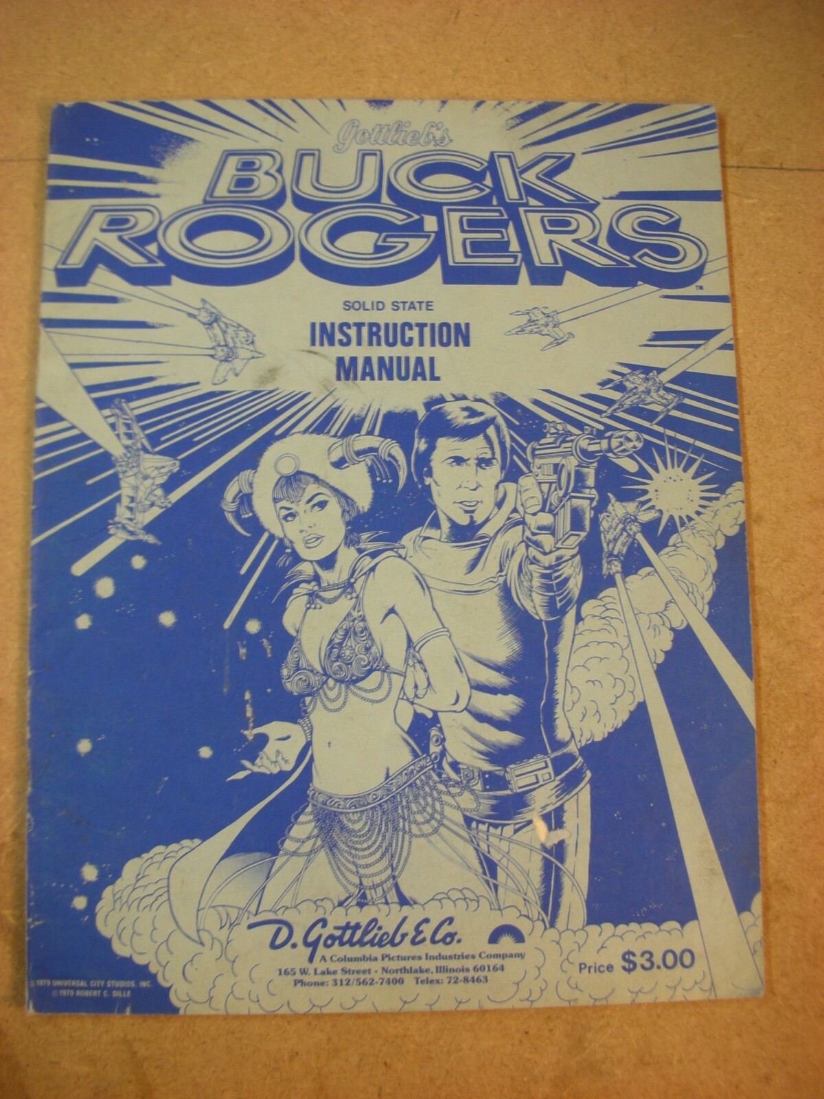Manuel De Flipper Gottlieb BUCK ROGERS – Occasion (Pour Réparation Ou Collection De Machines à Sous)